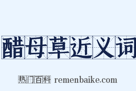 醋母草近义词是什么意思的图片